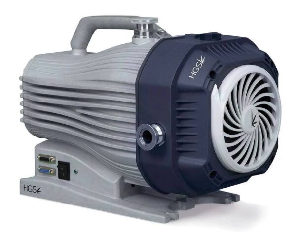 Vacuum pump for the Cryo Cure Micro Cannabis curing machine side view