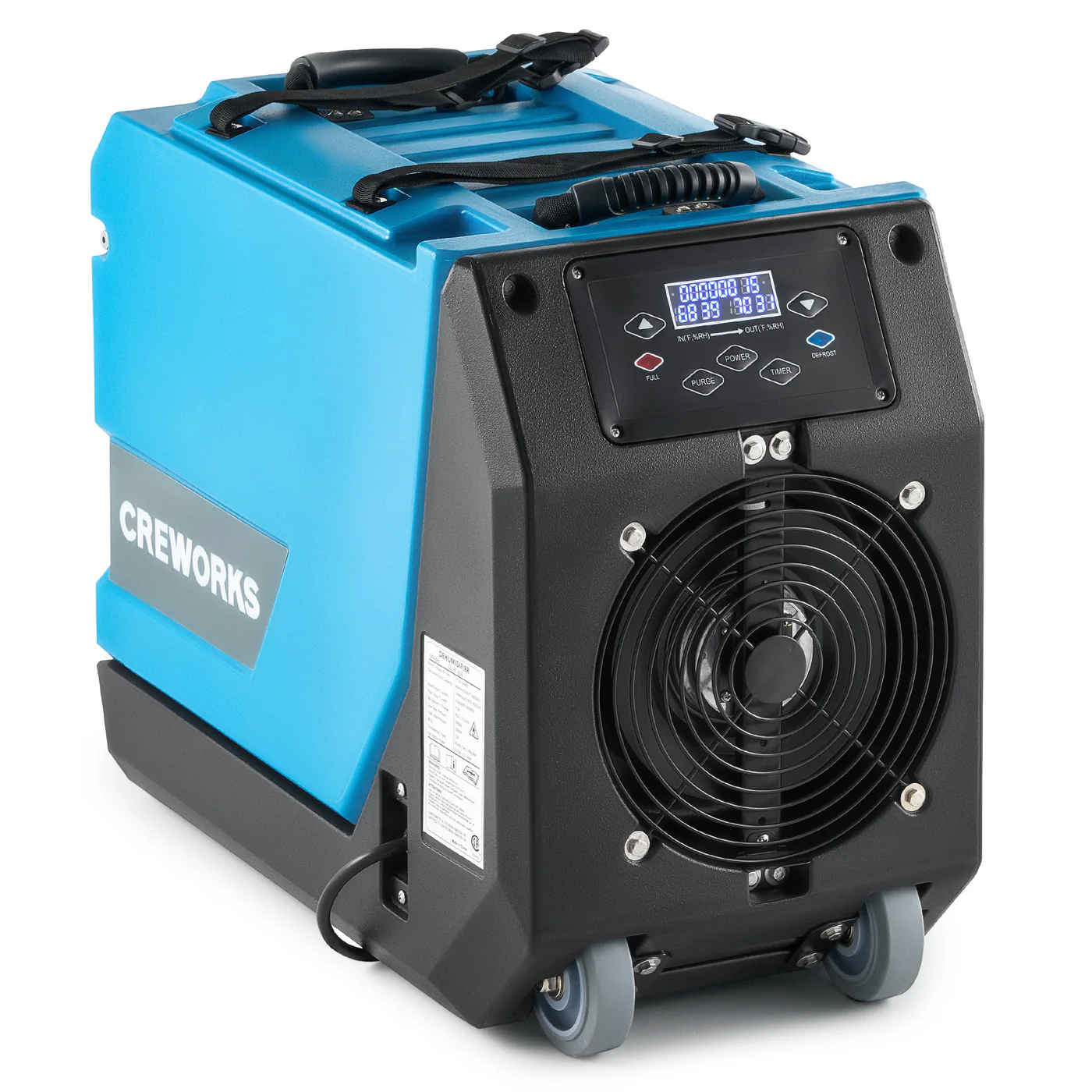 180 PPD COMMERCIAL DEHUMIDIFIER WITH BUILT-IN PUMP & HOSE FOR DRAINAGE