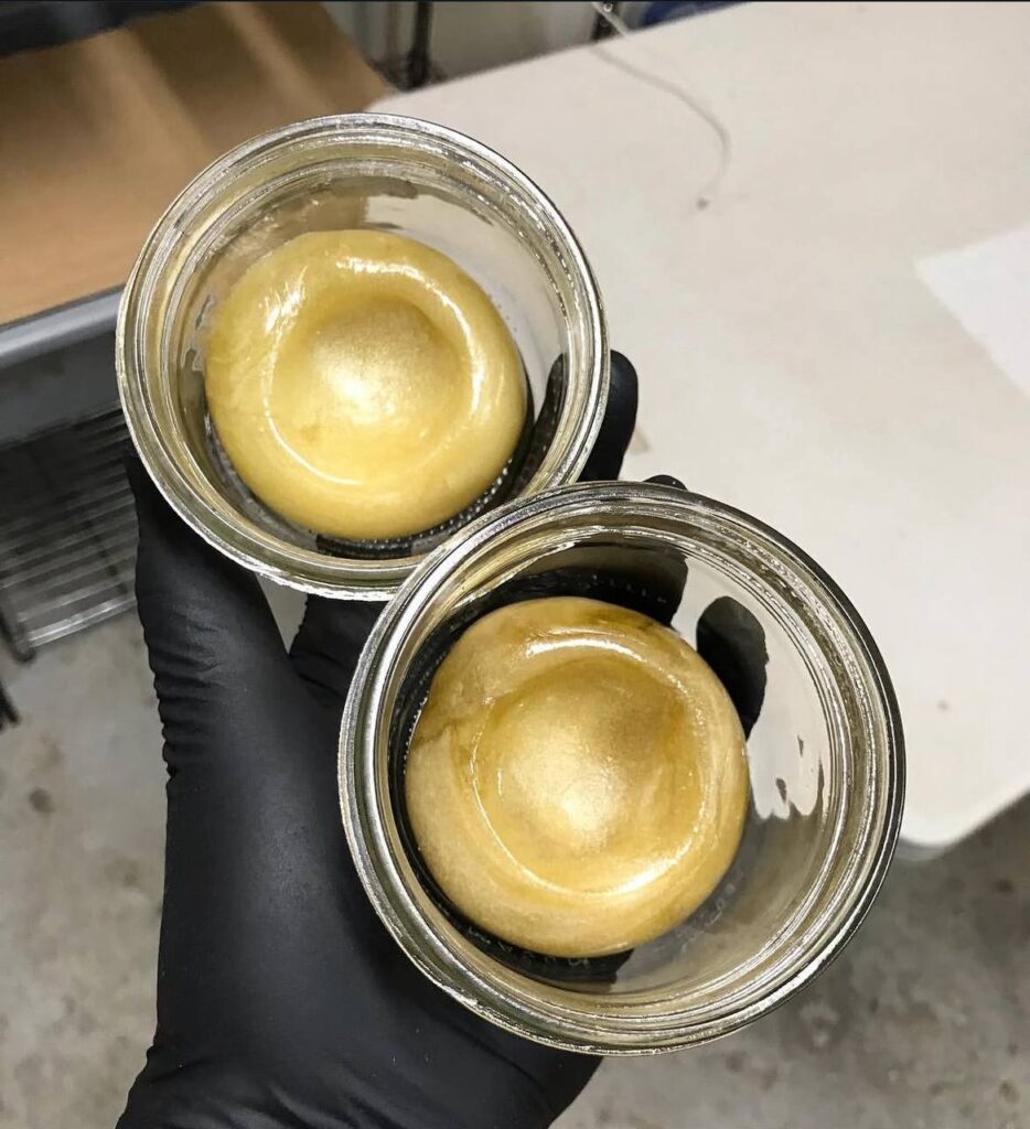 2 bowls of bubble hash rosin